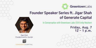 Founder Speaker Series: Jigar Shah of Generate Capital