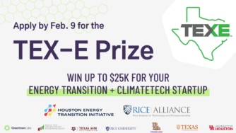 Students: Apply to the TEX-E Prize by Feb. 9!