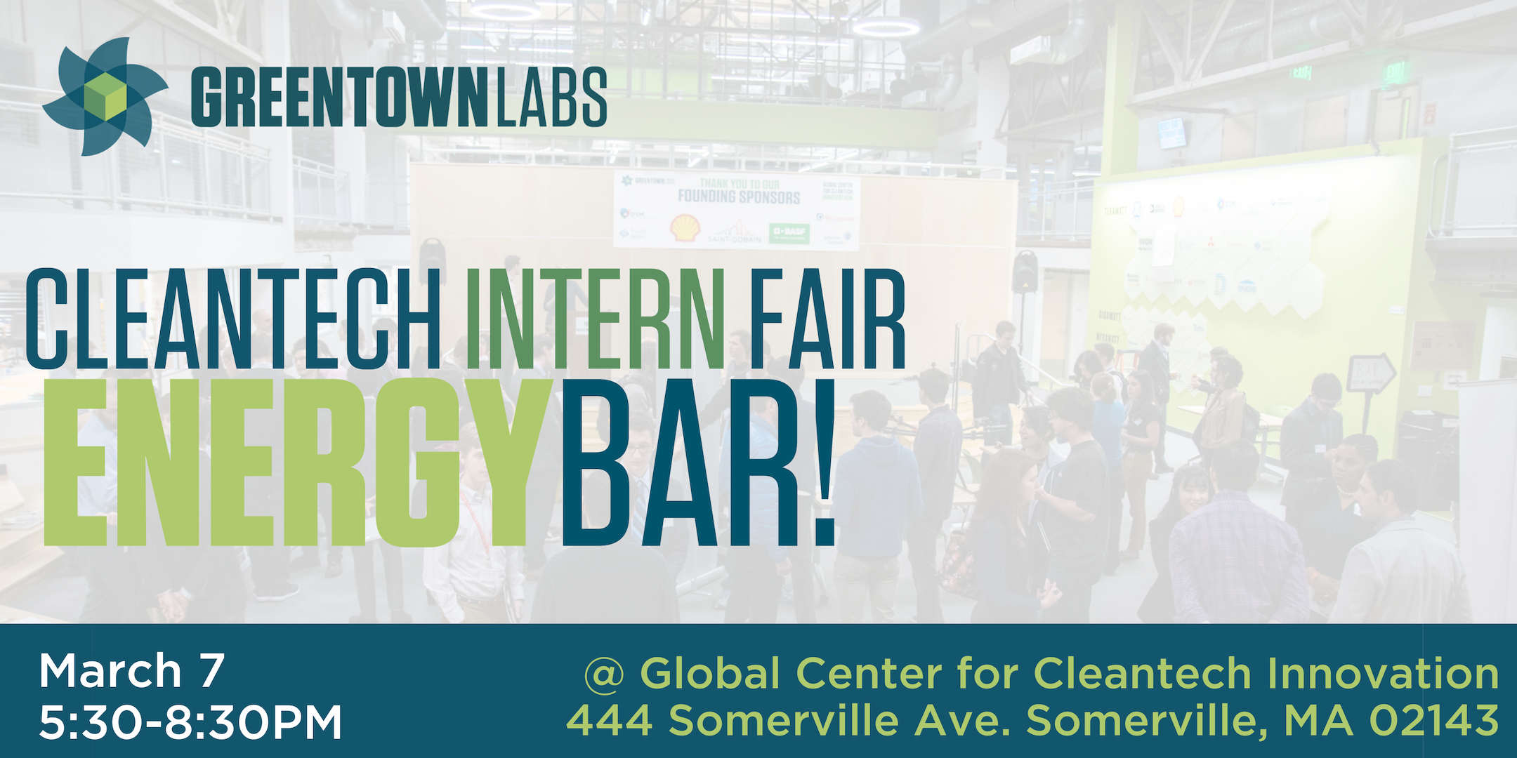 Energybar March 2019 Cleantech Intern Fair Greentown Labs